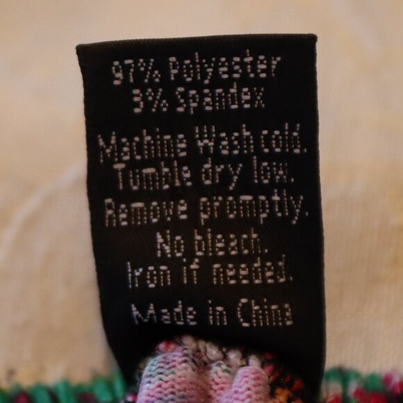 Win Win Colorful Bell Sleeve Tunic Top/Mini Dress Size Large/XL Fun and Funky - Picture 3 of 11